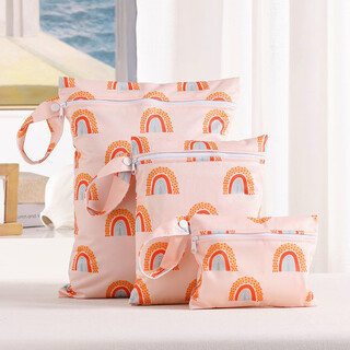 3-pack baby waterproof baby hanging bag diaper bag diaper bag outside storage bag clothes diaper portable bag ef638 3-pack 36*26/25*18/14*1