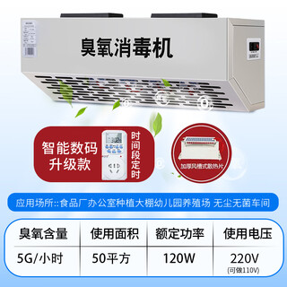 Oxygen excellent wall-mounted ozone generator disinfection machine for farm food factory garbage room air sterilization and disinfection wall-mounted 220v5g time period intelligent timing