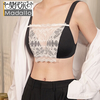 Modal anti-glare artifact lace one-piece thin section chest cover lace lace chest cover douyin same style white one size