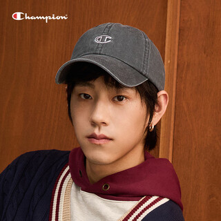 80% new champion american champion baseball cap for men and women, casual sports outdoor fashion small face peaked cap 24fwa11 dark gray