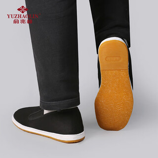 Yu zhaolin old beijing cloth shoes traditional handmade thousand-layer sole slip-on slip-ons men's casual shoes y1s-1002 40