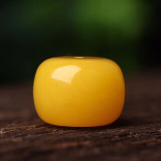 Fat donglai's same style beeswax single bead barrel bead drum bead pancake wheel bead pier top bead with bead large vajra star and moon bodhisattva 16mm chicken fat yellow one