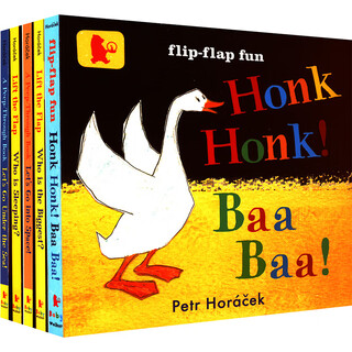 The colorful world of pete horacek board book collection (5 volumes in total), all original english books, cave book colorful flip books carefully designed for babies by a well-known children's book author