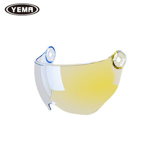 Mustang various models original anti-fog transparent lenses motorcycle electric vehicle lenses 370 aurora blue short lenses