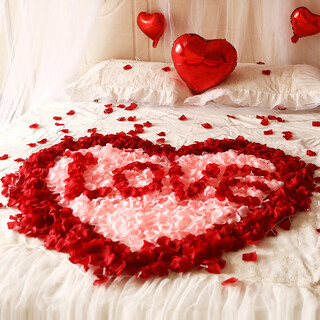 Abaoli simulated rose petal knot wedding confession decoration hand sprinkled flowers birthday proposal manufacturing romantic wedding room decoration supplies