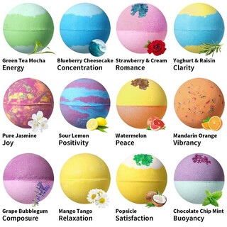 Lush's preferred explosive bath salt balls 64g bath salt bubble bombs 12 colors bath bombs bubble balls any 4 pieces customer service notes fragrance 64g/each