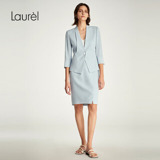 Laur llaurui summer new classic commuter simple dress/suit/trousers light porcelain blue (suit) l 170/92a