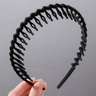 Lvpasa 2 pcs hair buns, new headbands for women, special for face washing, with teeth, non-slip, small hair sorting headbands, 2 pcs, black