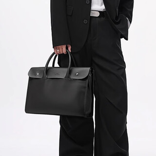 Mark huafei men's government cadre briefcase 16-inch computer handbag chinese valentine's day gift for boyfriend and husband