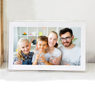 Yunzhixing 10/15.6-inch digital photo frame ips high-definition electronic photo album holder wifi remote wireless touch screen wide 15.6-inch white 32g memory + 32g expansion card
