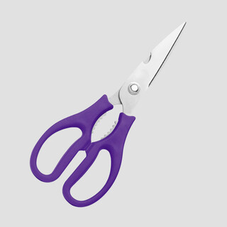 胡子王商用烧烤杀鸡鱼家用多功能剪刀锋利厨房强力鸡骨剪剪线头不锈钢专 紫色