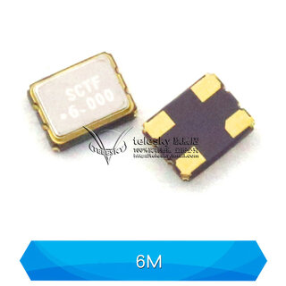 Dafuri 3225 smd crystal active 12m/4/8/16m/24/25/27/40/50mhz quartz crystal oscillator 6m (1 piece)