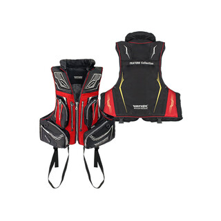 Wefox official genuine 8 new sea fishing life jacket outdoor fishing multi-functional buoyancy rock fishing vest vest wcx_4025 black red xl