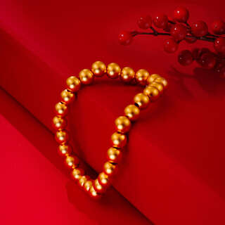 Guran 999 pure gold diy small gold beads gold jewelry loose beads gold beans transfer beads hard gold gift 0.3g