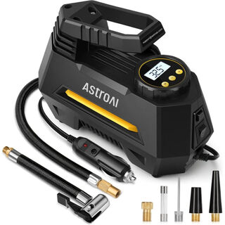 Astroai tire air pump inflator portable air compressor emergency suitable for car tires czk-3631 yellow large size