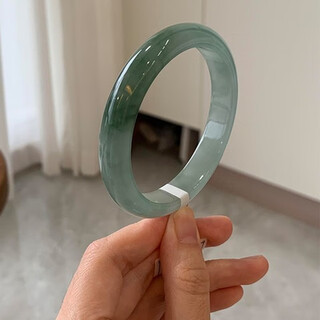 百年老鳳祥盼棠梨晚冰种飘花缅甸翡翠玉手镯子女高端翡翠处理 朝暮与共翡翠玉镯 64mm赠玉石吊坠+高端礼盒