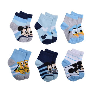Mickey mouse boys' mickey boat socks, comfortable and breathable sports socks, dark gray hemp color 2-4t