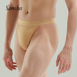 Sansha sansha ballet men's protective thong, lightweight men's dance underwear, anti-exposure briefs, flesh color xs