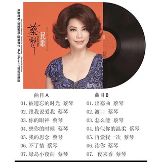 Vinyl record gramophone record vinyl record player disc 12-inch 33 rpm lp album retro record player vinyl tsai chin-folk song