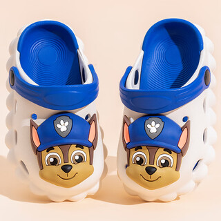 PAW PATROL汪汪队男童夏季新款防滑拖鞋儿童洞洞鞋女孩卡通软底中小童凉拖鞋 深蓝色 阿奇4270 17 内长cm 适合26/27码