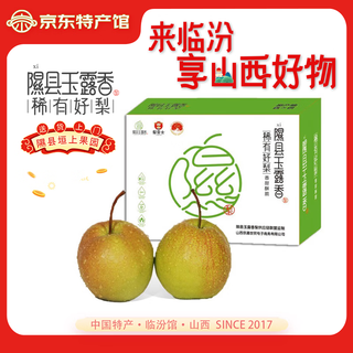 香凝梨园 山西隰县玉露香梨 临汾馆精品水果生鲜梨隰县特产礼盒装 12颗大果约9斤