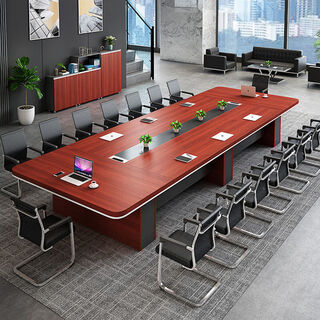 Conference table simple modern office table and chair combination office table negotiation training conference room long table furniture 2.2m*1.1m conference table