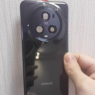 X is suitable for honor magic 5pro original back cover, magic 5 original back cover, magic 5 battery cover, mobile phone rear screen, magic 5pro bright black original back cover