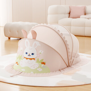 Jingqi newborn mosquito net cover crib baby anti-mosquito cover children full mosquito net cartoon lawn rabbit large size