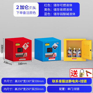 Benzishuo explosion-proof cabinet chemical safety cabinet industrial gallon paint alcohol fireproof box dangerous goods and hazardous chemicals storage cabinet 2 gallons (please note the color when placing an order)