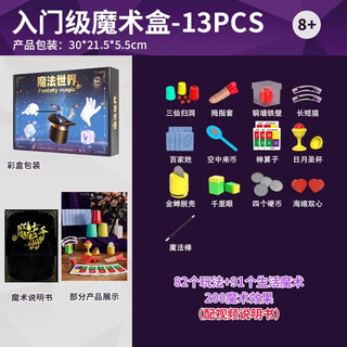 糖米 TEMI儿童魔术道具玩具套装礼盒6-7-10岁益智小学生玩具男孩生日礼物 13道具丨91魔术丨200+玩法
