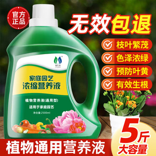 Lingwo plant universal nutrient solution flower fertilizer household concentrated potted money tree rich bamboo green dill succulent hydroponic flowers universal 2500ml*1 bottle + watering can