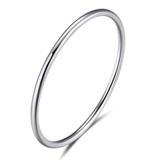 Gsung platinum glossy bracelet pt950 for women, pure platinum round bracelet, simple plain ring jewelry, solid concubine bracelet, pt950 bracelet, about 25 grams, pre-order