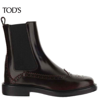 Tods women's tods round toe ankle boots brown 20 | 37 it