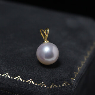 Mother's day gift from fat donglai quality pearl pendant single 89 year old uncle 925 rabbit ears silver gold plated 5-6 5.5-6mm single pendant/mini