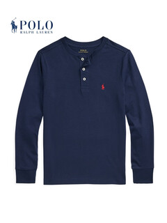 Polo ralph lauren boys' classic cotton jersey henley rl43151 410-dark blue 90 (2)