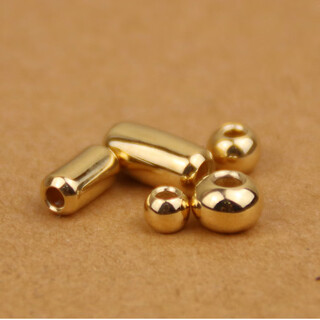 Shaoyu takahashi goro goros pure gold 18k gold solid gold beads loose bead accessories bracelet necklace accessories diy beads round beads s size 18k gold