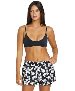 Volcom women's standard simple solid color 5.08cm swim surf board shorts widowmaker m