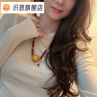 Shien pure gold 999 pure handmade dragon ball necklace women's fashionable and versatile pure gold engraved clavicle chain contact us to place an order deposit (non-refundable, excluding tax)