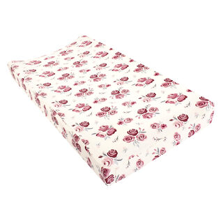 Hudson babyhudson baby unisex baby changing pad cover, rose color, one size fits all