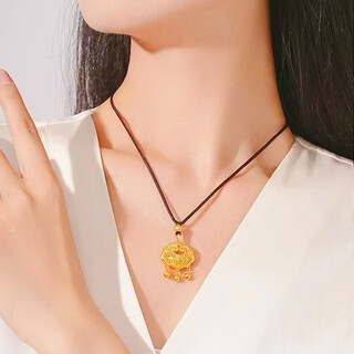 Lzjv new 18k gold-plated pendant safe lock female pfaff longevity lock necklace versatile baby full moon gift to girlfriend safe lock pendant + classic black rope