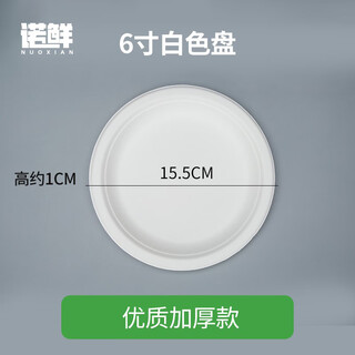 Nuoxian disposable paper plate kindergarten handmade diy painting cake barbecue dinner plate paper plate large paper plate 12 inches 6 inches white round plate 1000 pieces