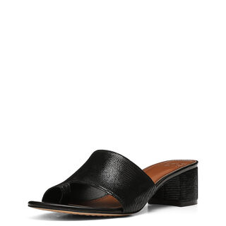 Donald pliner naia 1.75-inch heel comfort mule sandals black//white 6.5