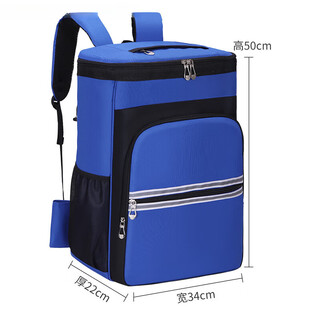 Pickup cat transformer tool bag housekeeping service cleaning bag large capacity storage bag shoulder tool backpack clear blue printing logo