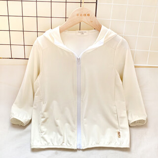 Joyncleon children's sun protection clothing new summer thin breathable baby sun protection clothing boys jacket white 90