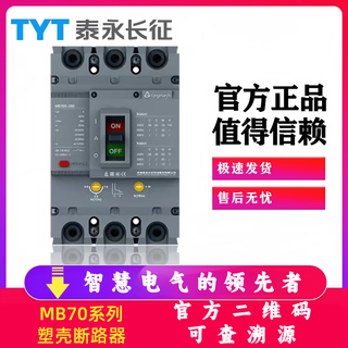 温以嘉泰永长征MB70M-250/400/630/3300 TYT 125A塑壳断路器C/S/M/H MB70M-800/3300 400A