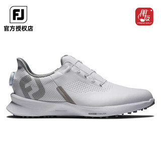 Footjoy men's golf shoes breathable spikeless shoes fj fuel lightweight golf sports shoes soft and easy to care boa knob style white/blue 55446 size 41