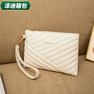 Yunluo chinese valentine's day embroidered temperament large capacity niche clutch bag fashion versatile trendy high-looking women's wrist bag white rich 092 style