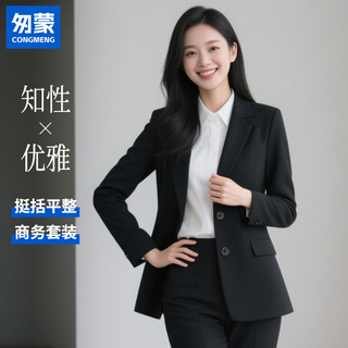 Meng suit suit for women commuting four seasons coat women's suit professional wear two-piece suit formal interview hotel formal wear