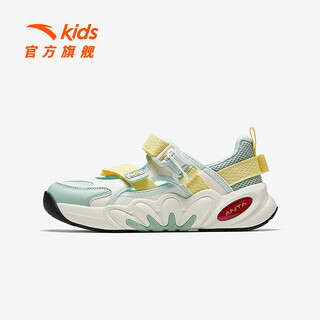Anta (anta) children's sandals girls' shoes 2026 autumn and winter new product succulent mary jane outdoor sports shoes beach shoes black/mud lime/new oxygen green-1 34