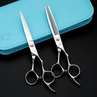 Ni zhier light scissors hairdressing scissors, hairstylist special flat scissors, seamless thinning scissors, hair scissors, flat scissors, regular dental scissors